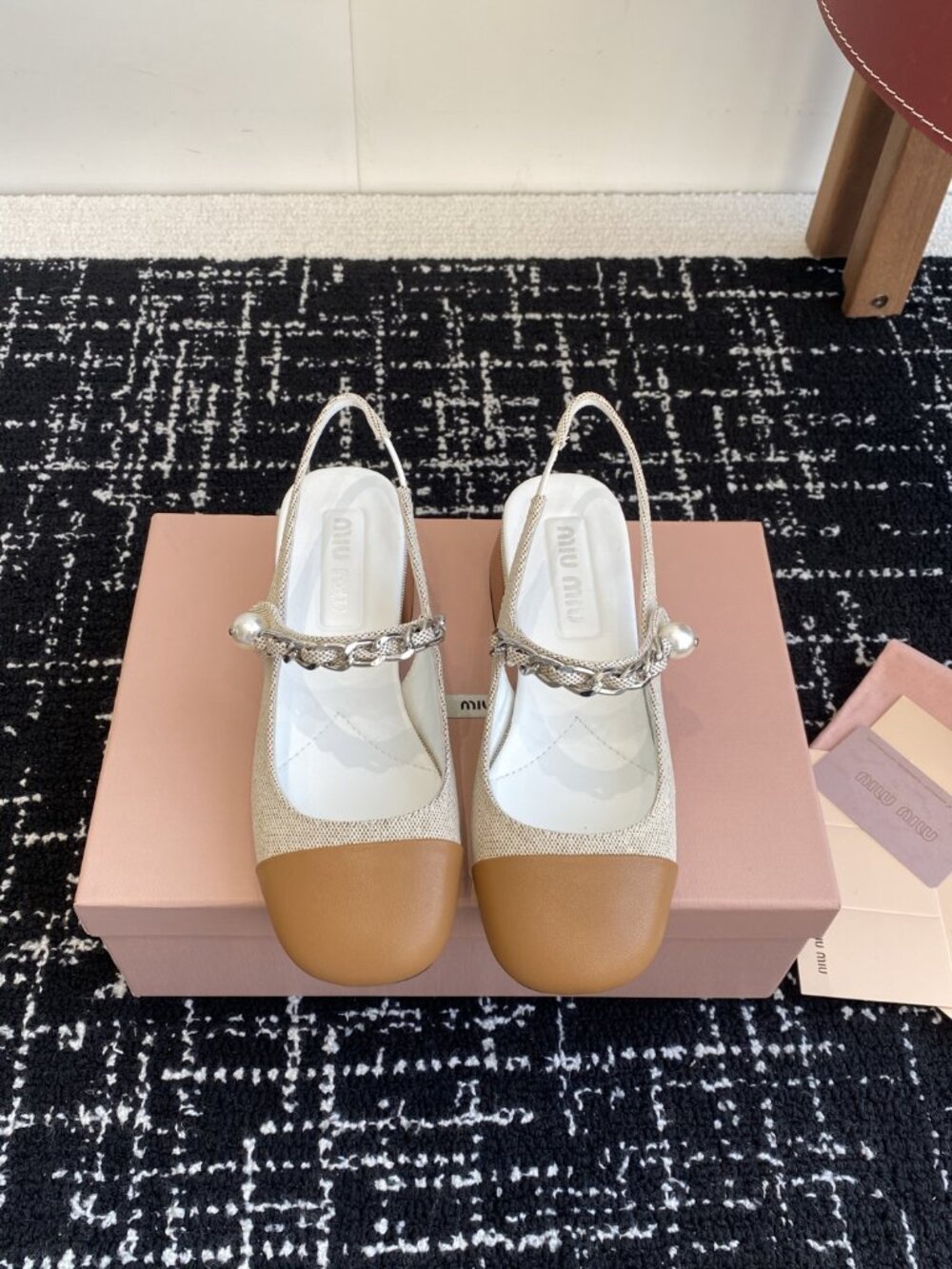 Chunky heel Mary Jane slip-on sandals